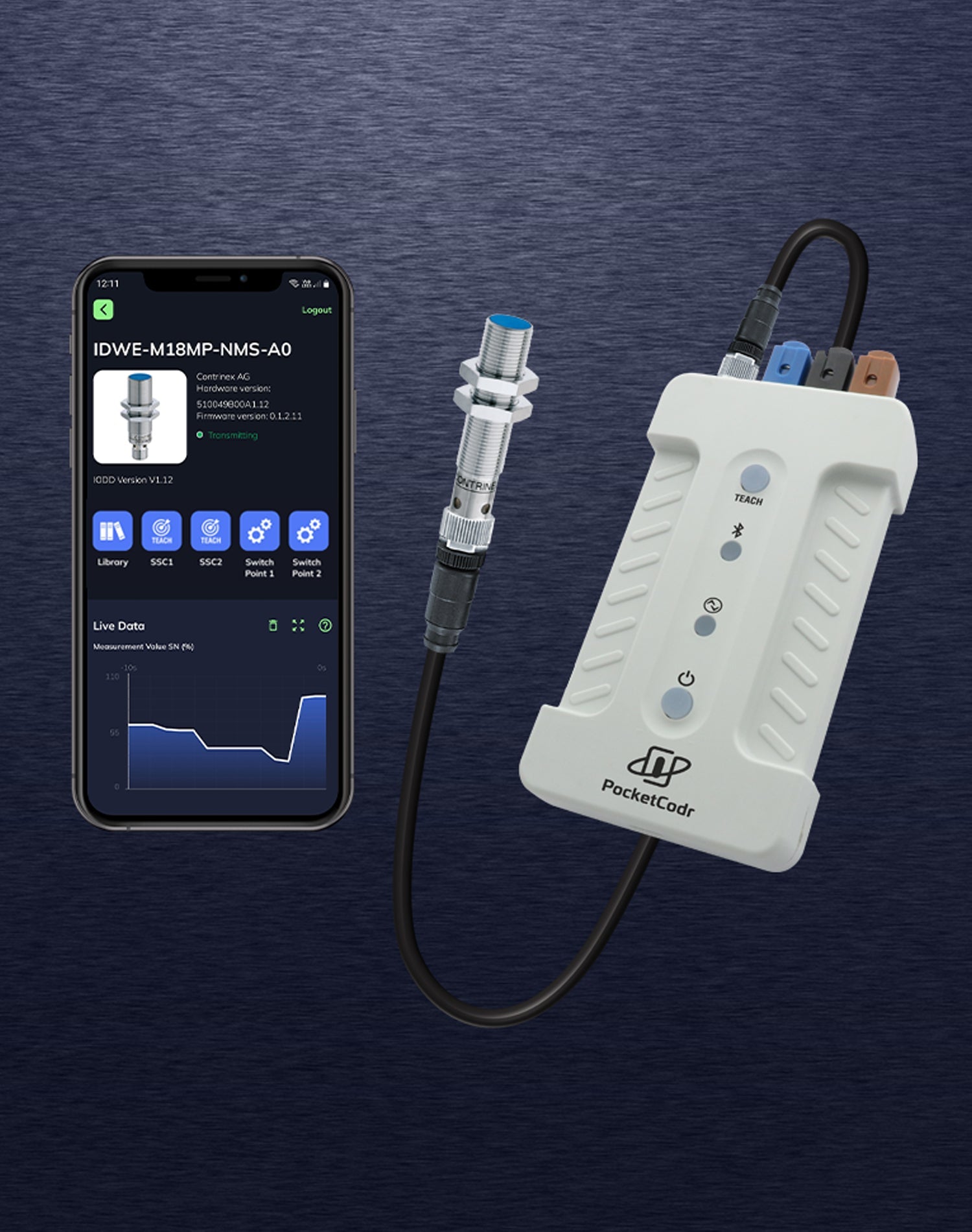 No-code Configuration for IO-Link Sensors and Smart Sensors in the Palm of Your Hand